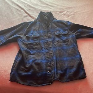 Orvis Blue Mens flannel